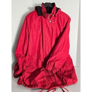 FS Limited Red Hooded Lined Zip Up Jacket Women's Size 3X